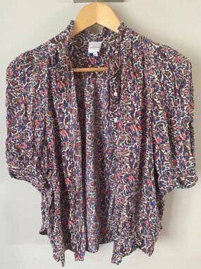 Jolie Jolie Petite Mendigote Bertha Floral Blouse